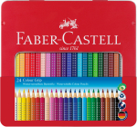 Faber-Castell - Coloured pencil Colour Grip tin of 24 (112423)