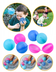 Happy Summer - Water Bombs Re-usable &Oslash;6,5cm 6-Pack (303512)
