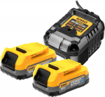 Dewalt DCB1102E2-QW Pack 2 Batteries Powerstack XR 18V &ndash; 1.7Ah Li-Ion