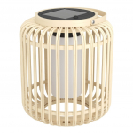 EGLO MARLIANO Solar Table Lamp &ndash; Stylish Brown/White Outdoor & Indoor Light