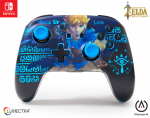 PowerA Enhanced Wireless Controller With Lumectra Etched - Wake Up Link (Nintendo Switch)