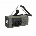 Hawk HWRDI410GN Radio Solar Dynamo With Flashlight