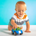 Bright Starts - Toy car, Rattle & Roll Buggie&trade;, blue - (BS-81559)