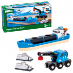 BRIO - Freight Ship and Crane (33534)
