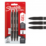 Sharpie - S-Gel Gel Pens - Black - 3 Count