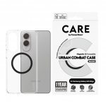 CARE by PanzerGlass - Flagship Case Transparent Urban Combat w. Black Qi Compatible Samsung S25 Edge