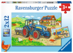Ravensburger - Hard At Work 2x12p - 07616