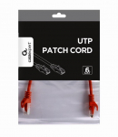 V&otilde;rgukaabel CAT6 UTP 0.25M/RED PP6U-0.25M/R GEMBIRD