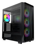 Case MONTECH X5 MidiTower Case product features Transparent panel