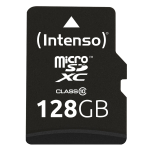 M&auml;lukaart MICRO SDXC 128GB C10/W/ADAPTER 3413491 INTENSO
