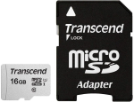 M&auml;lukaart MICRO SDHC 16GB W/ADAP/C10 TS16GUSD300S-A TRANSCEND