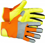 Strend Pro Caveron High Vision kindad, tekstiil/nahk helkurelementidega, suurus 10/XL, blister