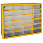 Plastikust korraldaja 24 tk PVC karbiga 500x160x390mm Strend Pro, max.28kg