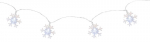 LED vanik MagicHome SnowFlake, 90 cm, 10xLED, k&uuml;lm valge, 2xAA, sisemus