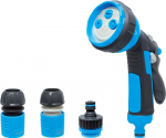 Kastmiskomplekt AQUACRAFT&reg; 770531, Classic, aed, vooliku jaoks, p&uuml;stol X4 mustrid, STOP-&uuml;hendus 1/2", adapter
