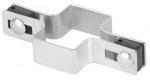 Klamber Strend Pro EUROSTANDARD, 60x40 mm, massiivne, tsingitud, kandilise posti jaoks
