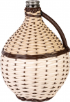 Demijohn sada Wilo 10 lit, Veinipudel klassikalises korvis, klaas/plast, MIX v&auml;rvid