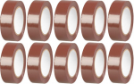Strend Pro teip, 19 mm, L-10 m, max 80&deg;C, 600V, pruun, isoleeriv, liim, PVC, pakend. 10 tk