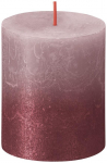 Bolsius Rustic Candle, J&otilde;ulud, Sunset Ash Rose+ Red, 80/68 mm