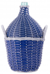 Demijohn sada Wilo 15 lit, Veinipudel korvis klassikaline, klaas/plast, MIX v&auml;rvid
