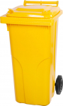 Pr&uuml;gikast MGB 120 lit, plastik, kollane 1018, HDPE