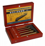 Universaalsed puurid &Oslash;4-10mm TiN 5 tk., keraamika, klaas, kivi, metall