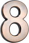 MagicHome maja number &ldquo;8&rdquo;, isekleepuv, pronks, 70x100 mm, ABS