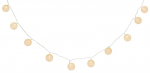 MagicHome Cotton Balls valge kett, 10x sooja valget LED-i, PE/puuvill, 2xAA, lihtne valgustus, taustvalgus, L-1,35 m