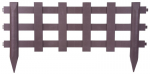 Tara Fence Gardens F753, 100x49 cm, plastik, pruun, pakis 2 tk.