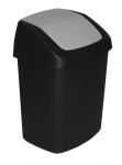 Pr&uuml;gikast Curver&reg; SWING BIN, 15L, 24,8x30,6x41,8 cm, must/hall