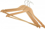 Riidepuud York 067510, riietele, puidust, pak. 3 tk., 44,5x23 cm