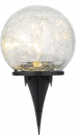 Strend Pro Garden Crackles lamp, p&auml;ikeseenergia, LED, 10x19 cm