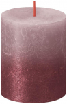 Bolsius Rustic Candle, J&otilde;ulud, Sunset Ash Rose+ Red, 80/68 mm