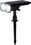 Strend Pro taskulamp, p&auml;ikeseenergia, LED, sein/maa, 16x10x27 cm