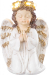 MagicHome kaunistus, Praying Angel, LED, pol&uuml;resiin, haua jaoks, 11,5x7,5x15,5 cm