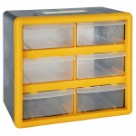 Plastikust korraldaja 6 tk PVC karbiga 265x160x235mm Strend Pro, max.12kg