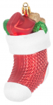 Kaunistus MagicHome Christmas, komplekt, 3 tk, 11 cm, sokid, punased, j&otilde;ulupuule