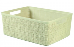 Pesukorv Curver&reg; JUTE M 12L, kreem, 36x15x28 cm
