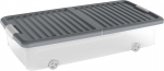 Kaanega kast KIS W Box Underbed L, 35 lit., pooll&auml;bipaistev, 39x79x17 cm, ratastega