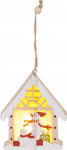 J&otilde;ulukaunistus MagicHome, Lumememm majas, LED, rippuv, 9,2x3x10,4 cm