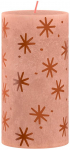 K&uuml;&uuml;nal Bolsius Rustic, j&otilde;ulud, kreemjas karamell, 130/68 mm