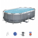 Bestway&reg; Power Steel&trade; bassein, 56620, kassettfiltreerimine, redel, dosaator, 427x250x100 cm