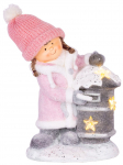 LED j&otilde;ulukuju MagicHome "T&uuml;druk postkastiga", 1LED, soe valge, 3xAA, keraamika ja tekstiil, 31x23x43 cm.