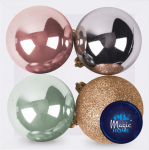 J&otilde;ulupuu m&auml;nguasjad MagicHome, 4 tk, 10 cm, v&auml;rvus vask-roheline