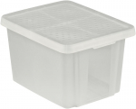 Kaanega karp Curver&reg; ESSENTIALS 26 lit., pooll&auml;bipaistev, 44x34x27 cm