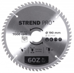 Ringketas Strend pro TсT 190x2,4x30/20 mm 60T, puidule