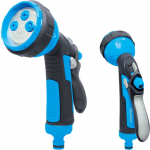 Pihustusp&uuml;stol 4mustriga AQUACRAFT, reguleeritav, pehme kumm, plastikust adapter