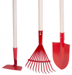 Strend Pro Herrison 9357G minit&ouml;&ouml;riistade komplekt, aiandus, reha, labidas, k&otilde;blas, puidust k&auml;epide 900 mm