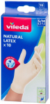 Kindad Vileda Natural Latex, S/M, pak. 10 tk