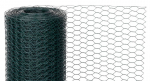 V&otilde;rk GARDEN HEX PVC 1000/20/0,9 mm, roheline, RAL 6005, kuusnurkne, aretus, pakk. 5 m